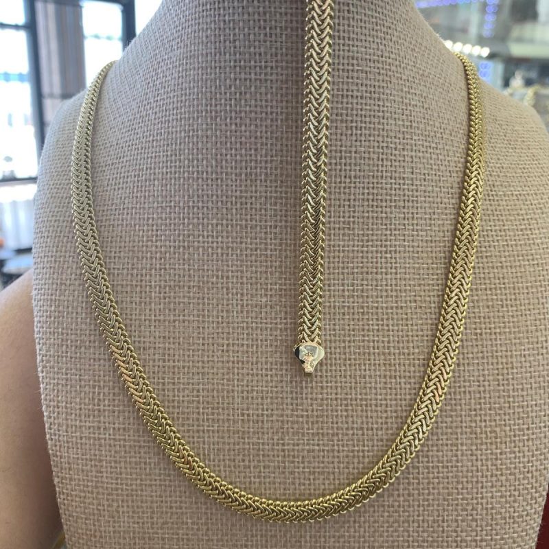 45 50cm stainless steel with 5 microns of 14k gold