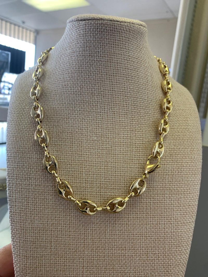 45 cm stainless steel with 5 microns of 14k gold