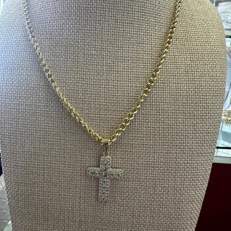 50 cm, Stainless steel with 5 microns of 14K gold