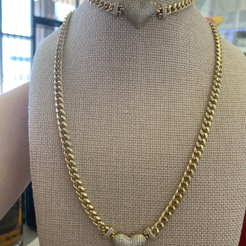 50 cm stainless steel with 5 microns of 14k gold