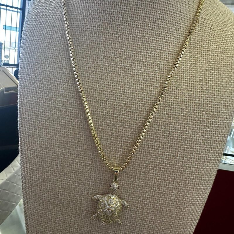 45 cm stainless steel with 5 microns of 14k gold