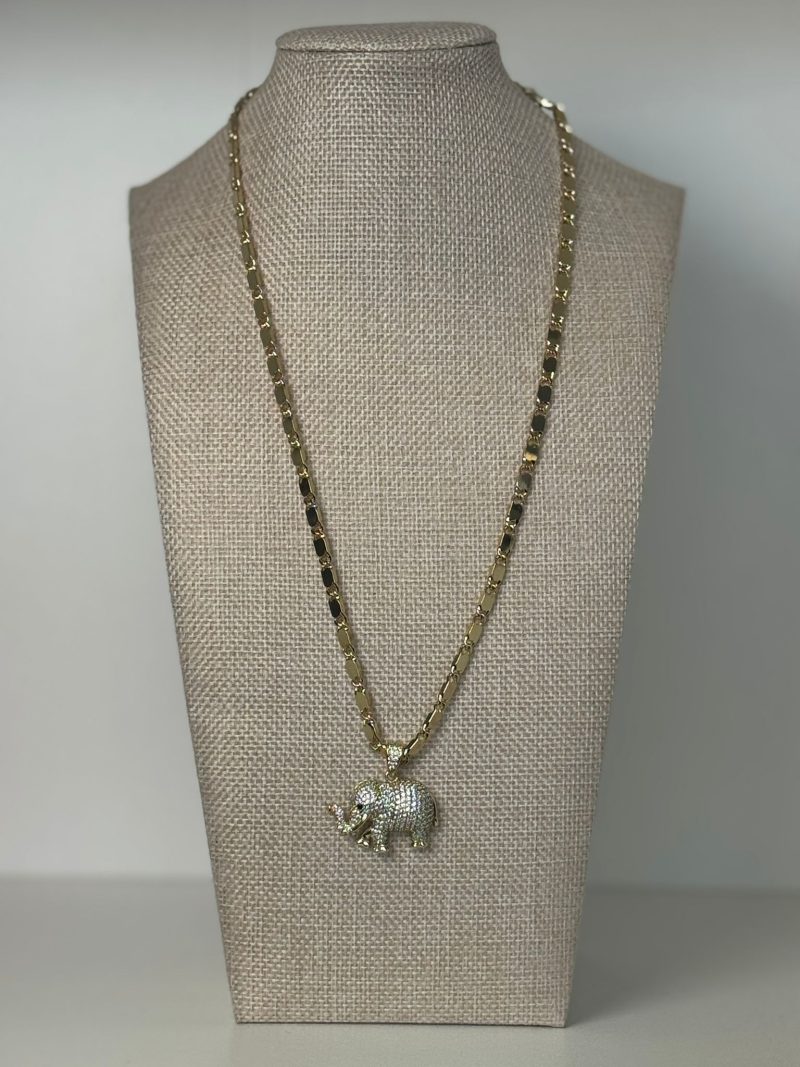 55cm, Stainless steel with 5 microns of 14k gold