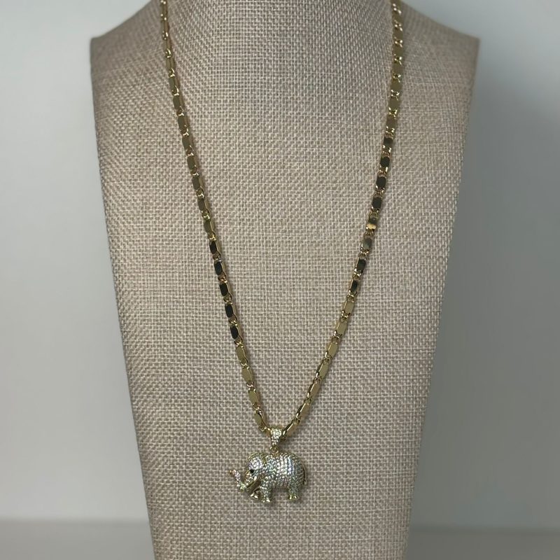 55cm, Stainless steel with 5 microns of 14k gold