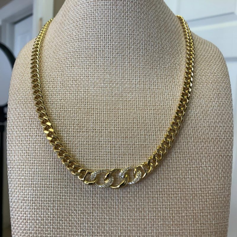 55 cm stainless steel with 5 microns of 14k gold