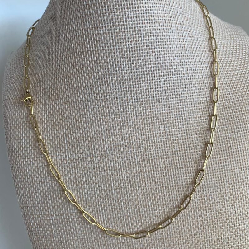 Stainless steel with 5 microns of 14k gold