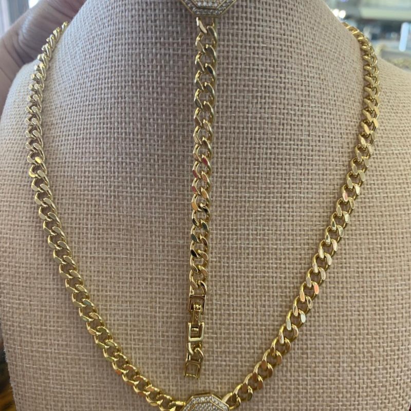 45 cm stainless steel with 5 microns of 14k gold