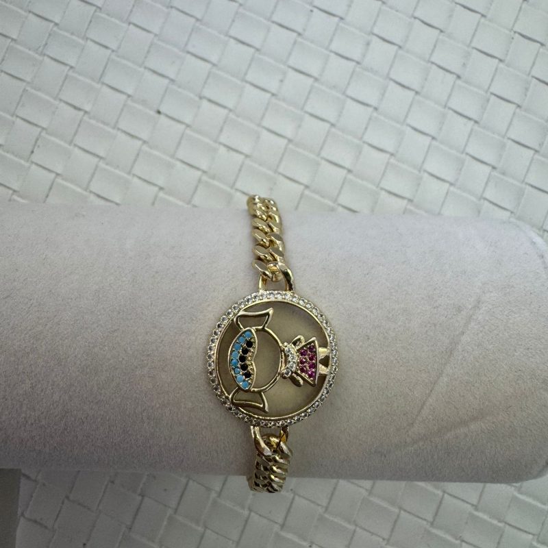 6 to 7 cm children, Stainless steel with 5 microns of 14K gold