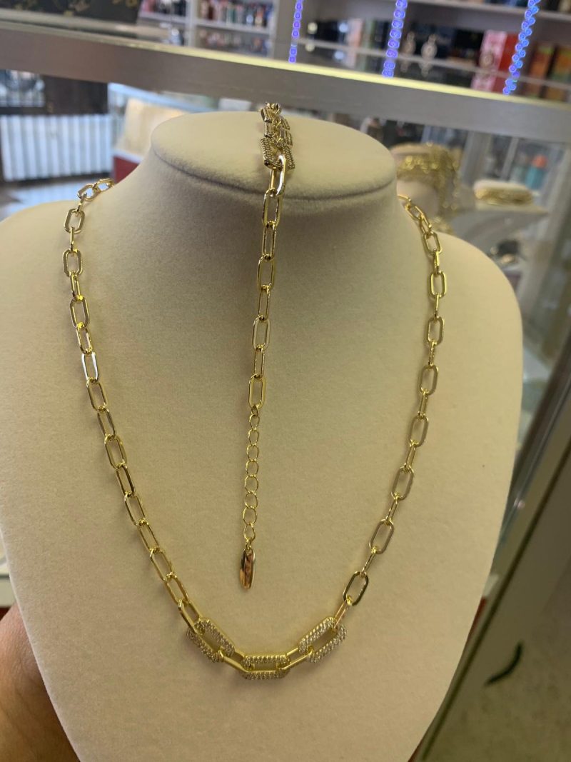 Stainless steel with 5 microns of 14k gold