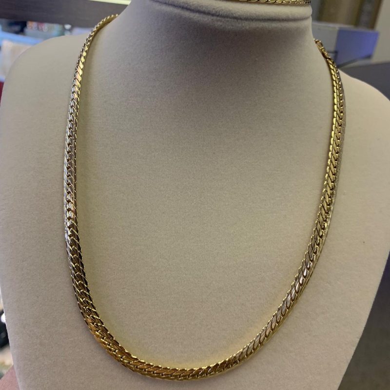 Stainless steel with 5 microns of 14k gold