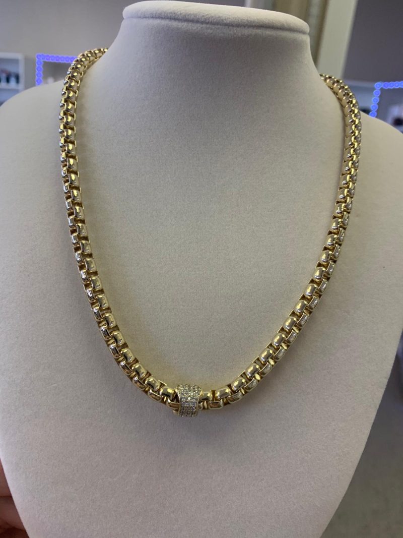 Stainless steel with 5 microns of 14k gold