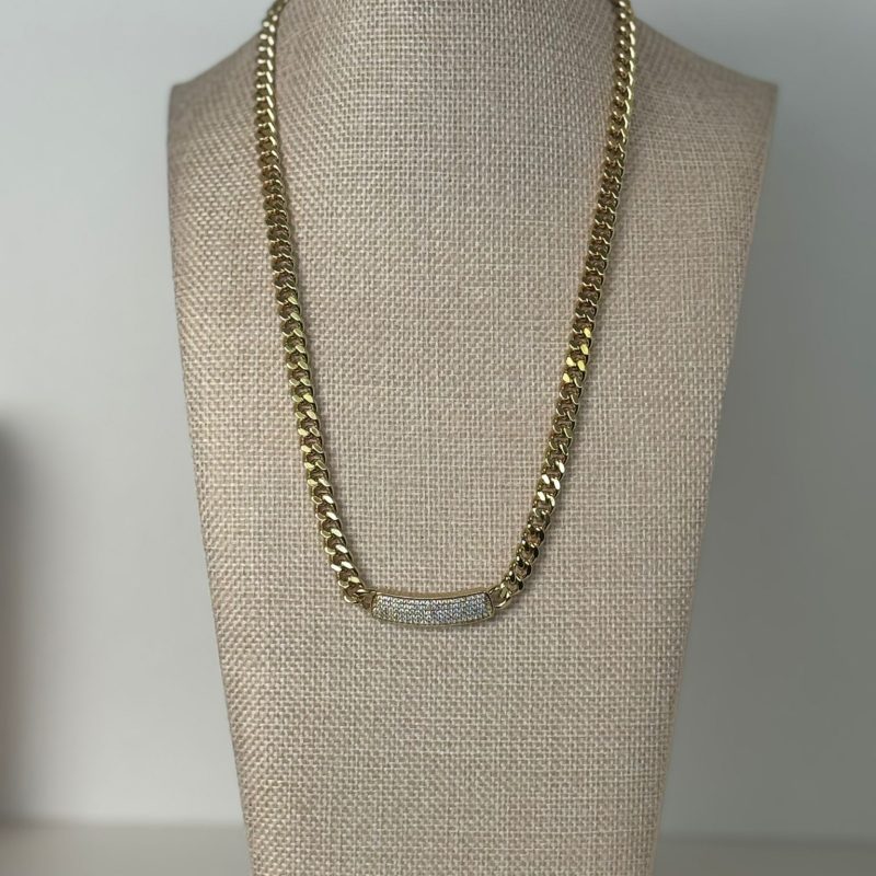 45 cm 5mm stainless steel with 5 microns of 14k gold