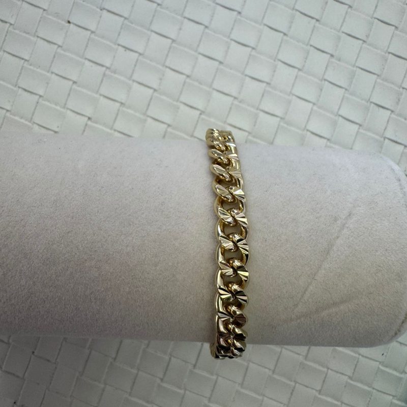 6 to 7cm woman stainless steel with 5 microns of 14k gold
