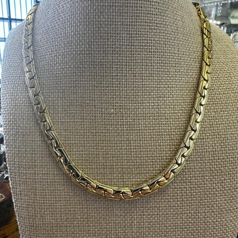55 cm stainless steel with 5 microns of 14k gold