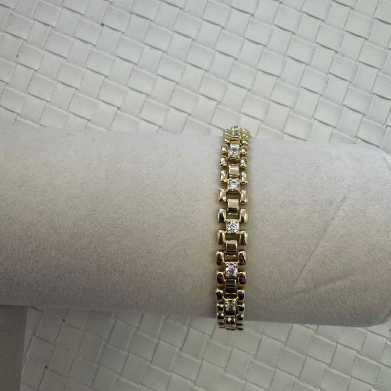 6 to 7cm woman stainless steel with 5 microns of 14k gold
